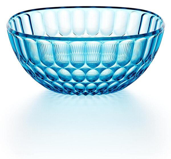 Contenitore insalatiera Media l. 25 Decoro Vanity Pio eTito Toso in acrilico Bio-based Dimensioni L �25xh11 cm - 2500 cc Azzurro mare
