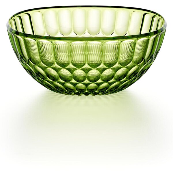 Contenitore insalatiera Media l. 25 Decoro Vanity Pio eTito Toso in acrilico Bio-based Dimensioni L �25xh11 cm - 2500 cc Verde matcha