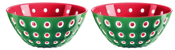 Set due Ciotole contenitore le murrine 12xh 5,6 cm - 300 cc Le Murrine Malva-Bianco-Caramello