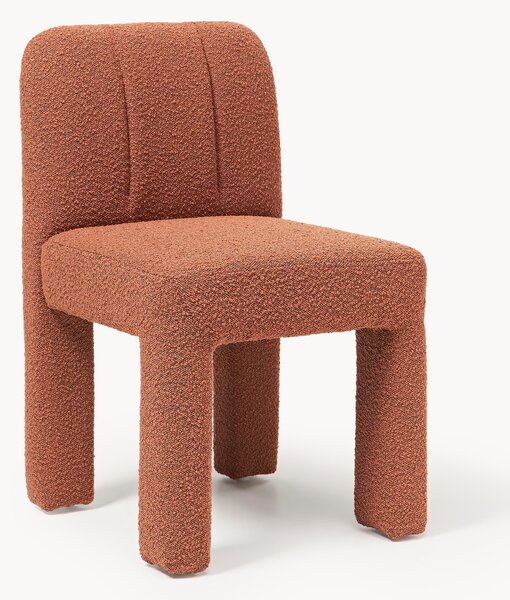 Sedia imbottita in bouclé Lukas
