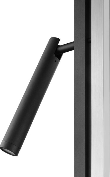 Brilliant Lampada da terra a LED Pulse, dimmerabile, Nero, Soggiorno / Sala da pranzo, Metallo, Moderno, Lampada LED da terra