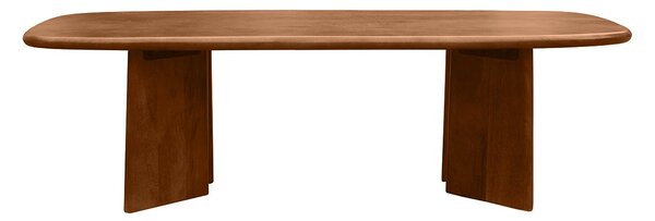 Tavolino basso rettangolare in legno massiccio di mango tinto L120 cm SOTA