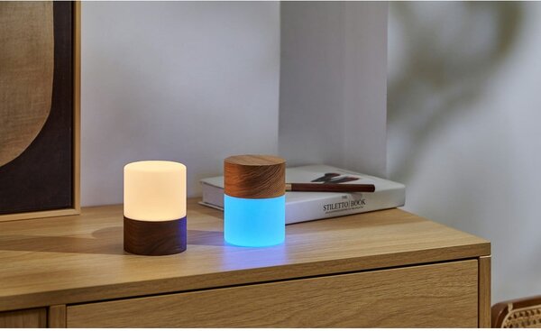 Lampada da tavolo dimmerabile in colore naturale con paralume in vetro (altezza 10,5 cm) Lemelia - Gingko