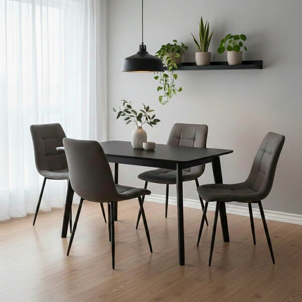 Sedie da pranzo in set grigio scuro 2 pz Moseby – Bonami Essentials