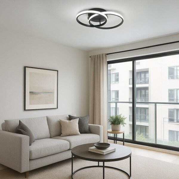 Plafoniera LED TITANO LED/12W/230V nera