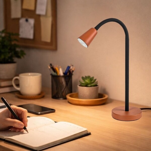 Rabalux 74095 - Lampada da tavolo ALDO 1xGU10/7W/230V arancione
