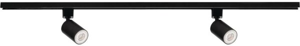 Kanlux 45920 - Faretto per sistema a binario ALTEAR 2xGU10/10W/230V 1m nero