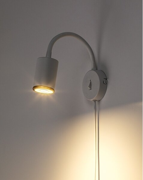 Rabalux 73110 - Faretto da parete NOLIE 1xGU10/15W/230V bianco