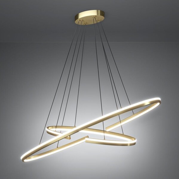 Eglo 390487 - Lampadario dimmerabile su cavo BOGADO LED/50W/230V oro + telecomando