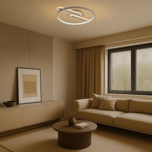 Rabalux 71468 - Plafoniera dimmerabile a LED BRANTIEL LED/55W/230V 3000-6000K 53x45 cm + telecomando