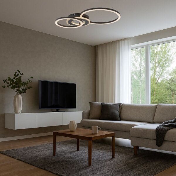 Rabalux 71485 - Plafoniera LED dimmerabile LUREO LED/24W/230V 3000-6500K 46x33 cm + telecomando
