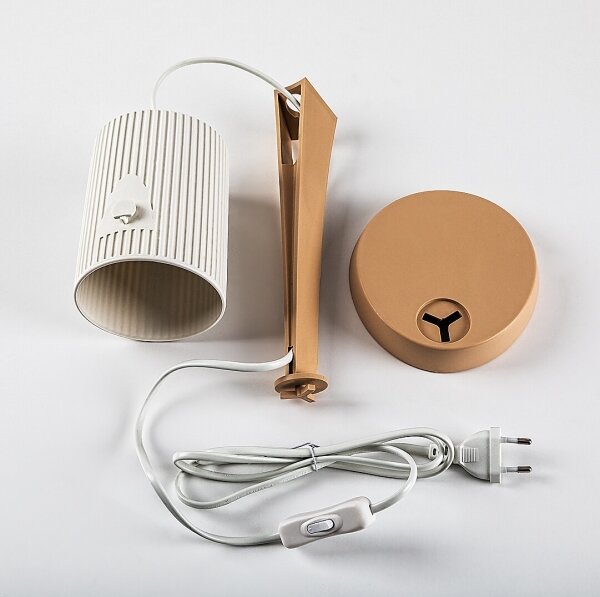 Rabalux 74089 - Lampada da tavolo SOLVET 1xE14/11W/230V beige