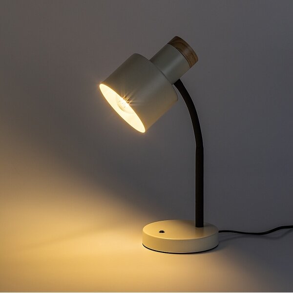 Rabalux 74097 - Lampada da tavolo PASTRO 1xE27/20W/230V, colore crema
