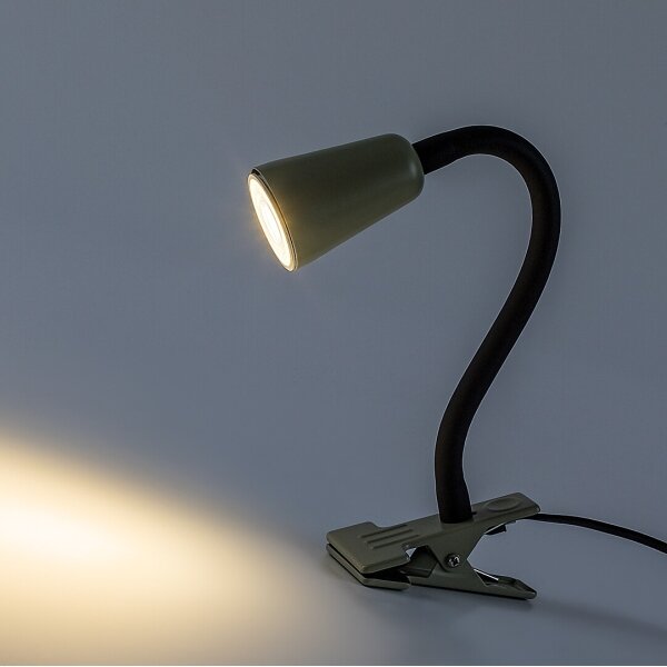 Rabalux 74092 - Lampada da tavolo con morsetto ALDO 1xGU10/7W/230V kaki