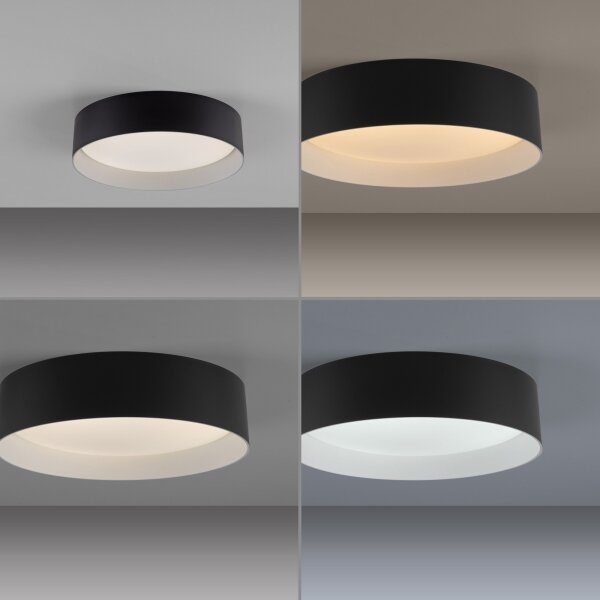 Schöner Wohnen 14593-18 - Plafoniera LED dimmerabile TAVOLI LED/10W/230V nera + telecomando
