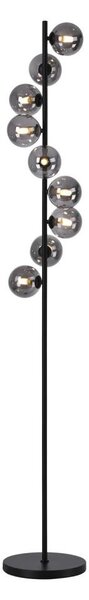 Schöner Wohnen 14506-18 - Lampada da terra LED DUBAI 9xG9/3W/230V nero/fumé
