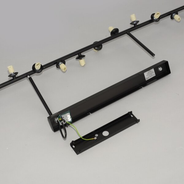 Schöner Wohnen 14505-18 - Lampadario LED a stelo DUBAI 13xG9/3W/230V nero/fumé