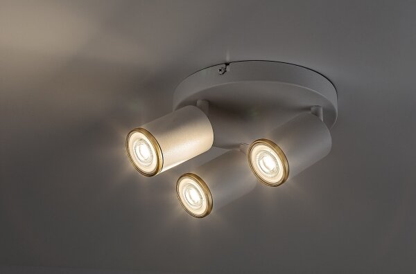 Rabalux 73106 - Faretto NOLIE 3xGU10/15W/230V bianco