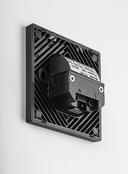 Rabalux 77197-LED Lampada per gradini con sensore di movimento e crepuscolare LUNCA 1W/230V 3000/4500/6500K Nero
