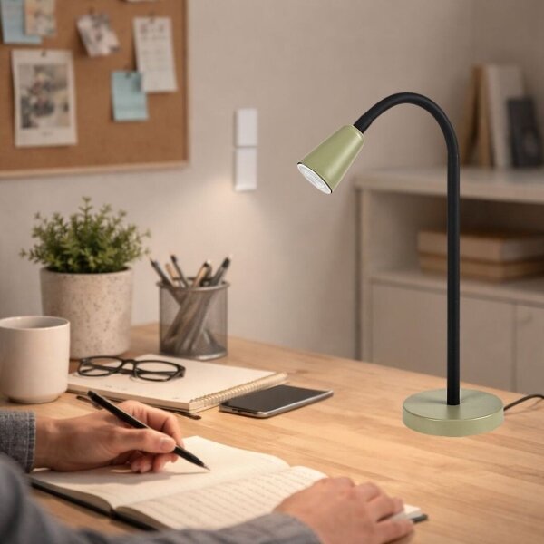 Rabalux 74094 - Lampada da tavolo ALDO 1xGU10/7W/230V kaki