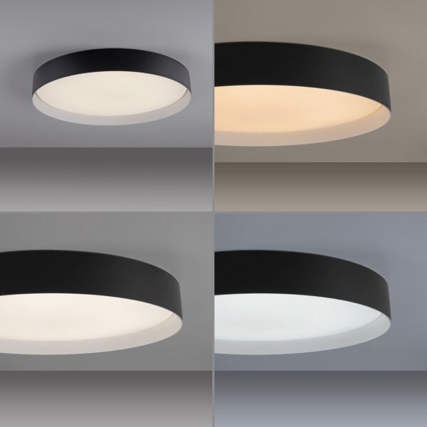 Schöner Wohnen 14595-18 - Plafoniera LED dimmerabile TAVOLI LED/34W/230V, nero + telecomando