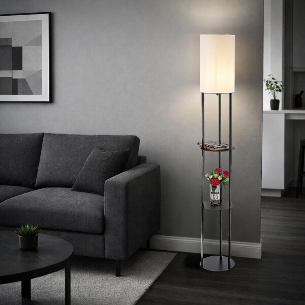Rabalux 74106 - Lampada da terra BRONN 1xE27/40W/230V nera