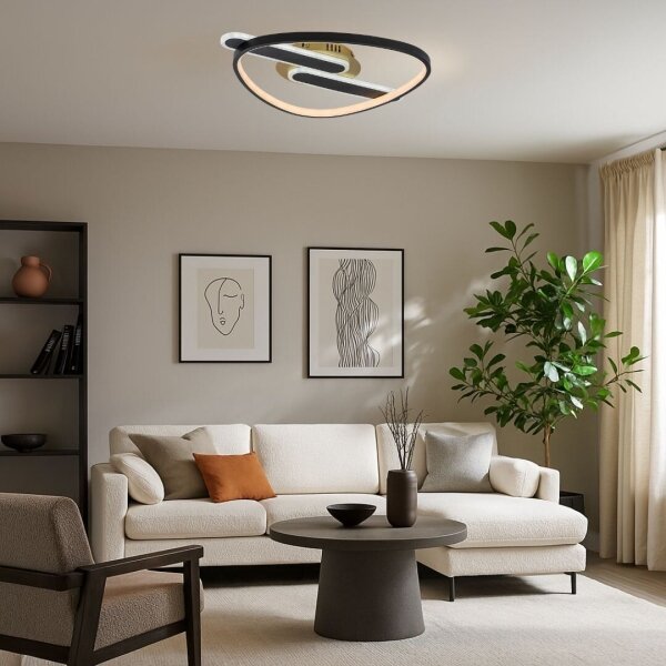 Rabalux 71467 - Plafoniera dimmerabile a LED BRANTIEL LED/60W/230V 3000-6000K 53x45 cm+telecomando