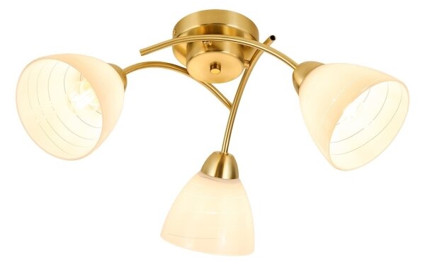 Plafoniera da soffitto CLARA 3xE27/15W/230V oro