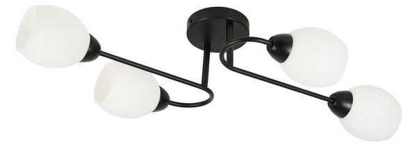 Lampadario a soffitto KING 4xE27/15W/230V nero