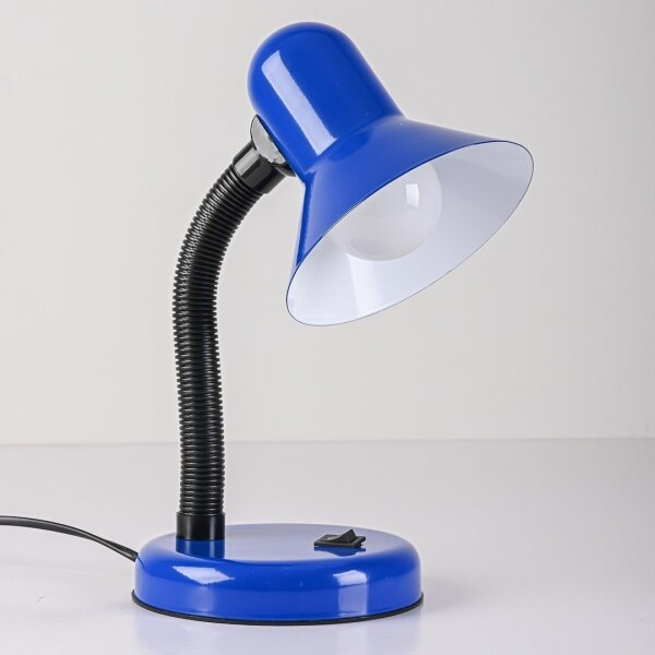 Lampada da tavolo MENTOR 1xE27/15W/230V blu