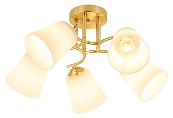 Lampadario a soffitto PAFOS 5xE27/15W/230V dorato
