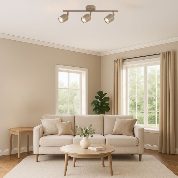 Rabalux 73100 - Faretto LIANET 3xGU10/15W/230V beige