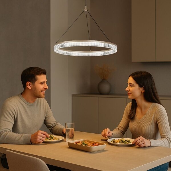 Rabalux 72471 - Lampadario LED dimmerabile a sospensione con cavo RIVONA LED/24W/230V 3000-6500K + telecomando