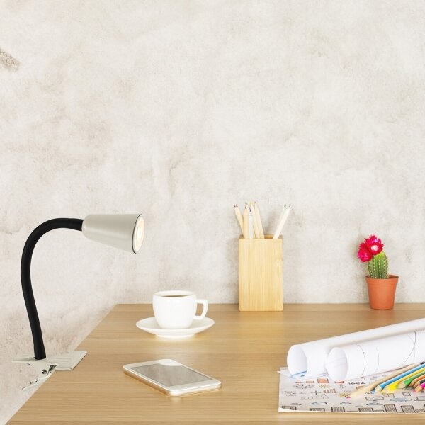 Rabalux 74091 - Lampada da scrivania con clip ALDO 1xGU10/7W/230V crema