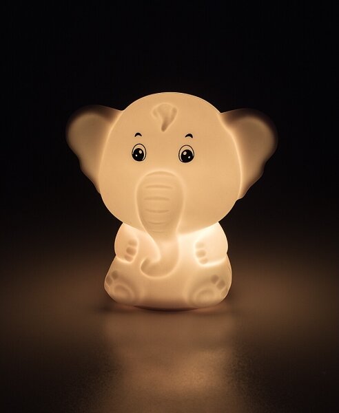 Rabalux 76042 - Luce notturna a sfioramento LED RGB LIGHTIMALS LED/0,05W/1xCR2032 elefante