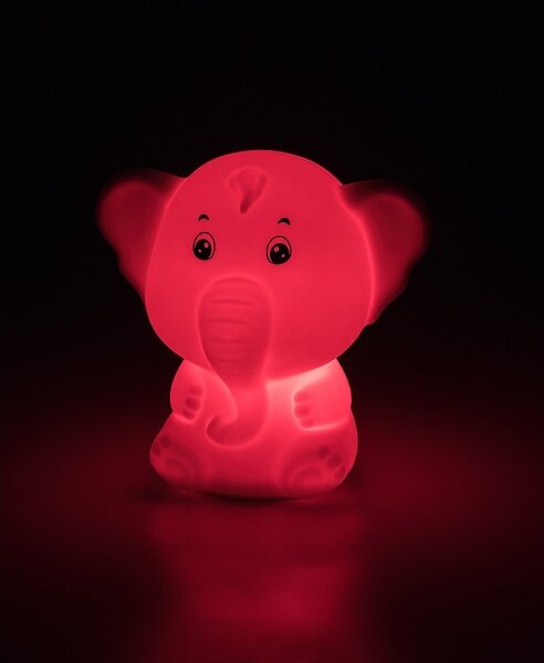 Rabalux 76042 - Luce notturna a sfioramento LED RGB LIGHTIMALS LED/0,05W/1xCR2032 elefante