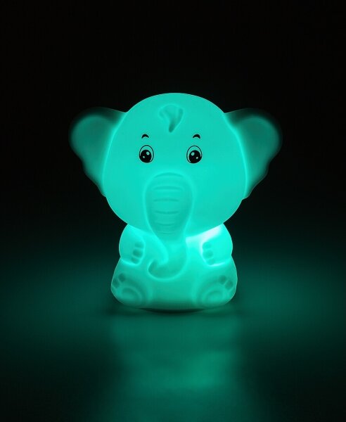 Rabalux 76042 - Luce notturna a sfioramento LED RGB LIGHTIMALS LED/0,05W/1xCR2032 elefante