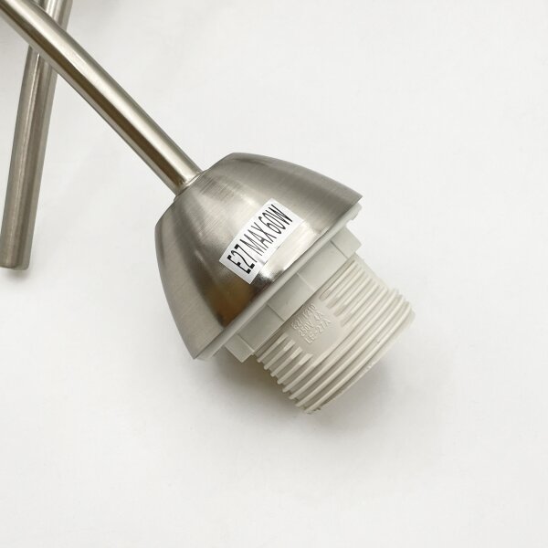 Lampadario a plafone DONNA 3xE27/60W/230V nichel