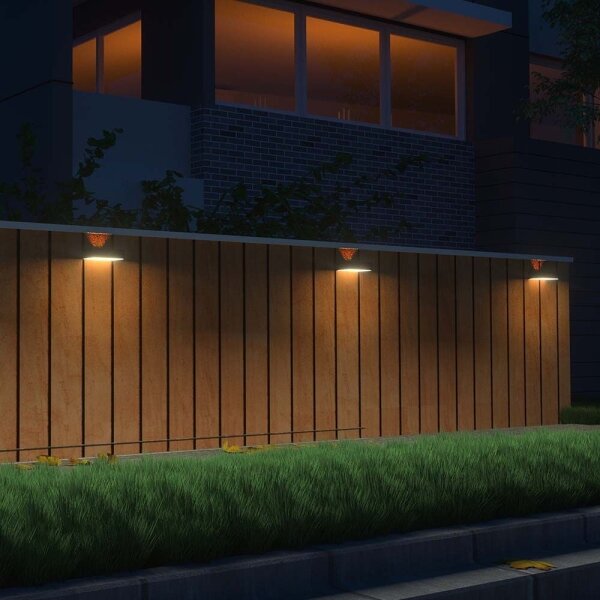 Applique a LED solare con sensore LED/3W/3,7V 3000K/4000K IP65 bianco