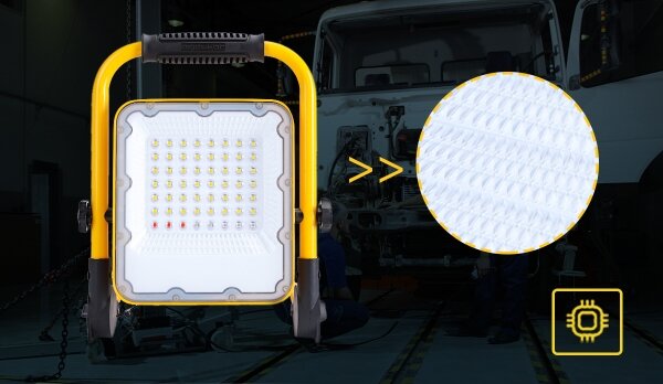 Aigostar - Proiettore ricaricabile dimmerabile LED/100W/5V 6500K IP65 15000 mAh