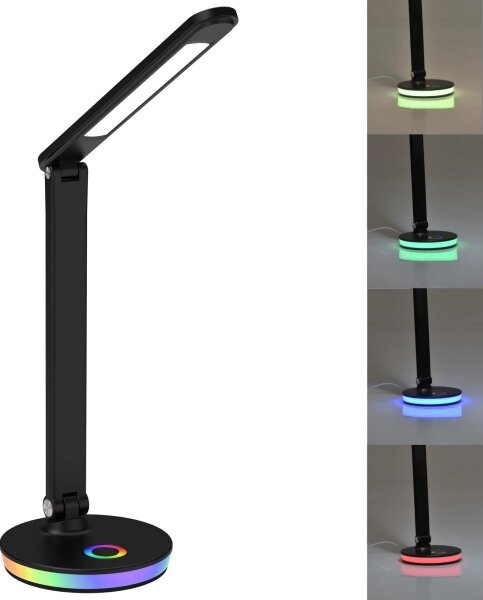 LED RGBW Lampada da tavolo touch dimmerabile NEPTUN LED/7W/230V nero