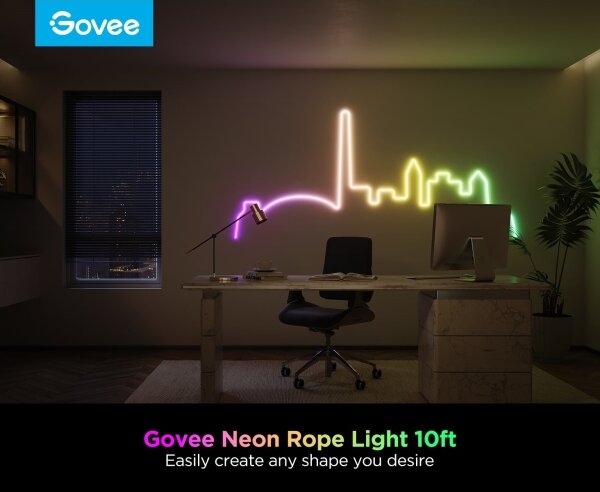Govee - Neon 2 MATTER striscia LED flessibile 3m RGBIC Wi-Fi