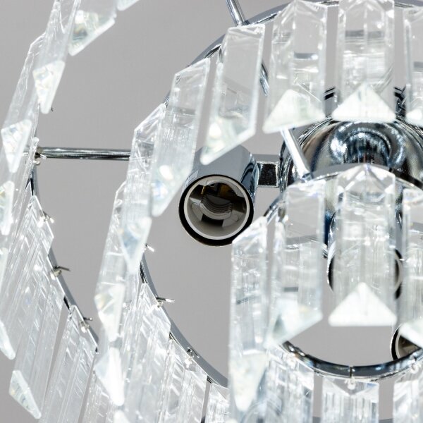 Brilagi - LED Lampadario di cristallo a sospensione con catena MOZART 4xE14/40W/230V cromo lucido