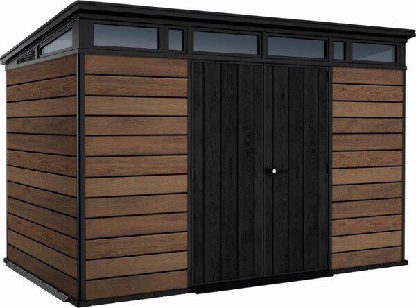 KETER Pent Signature Casetta da giardino orizzontale 11x7, 342 x 226 x 216 cm, marrone KETER 259822