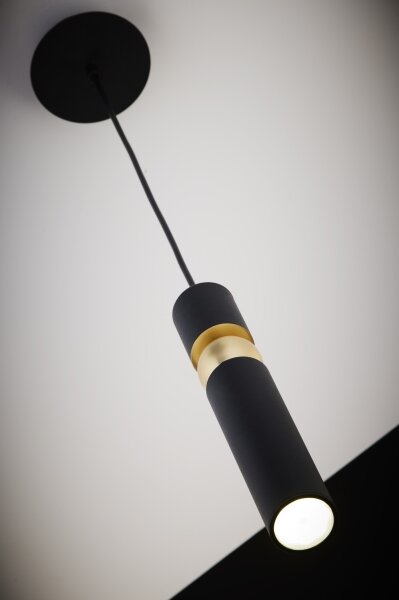 Jupiter 2003 - Lampadario a sospensione con filo ALAS 1xGU10/10W/230V nero/oro