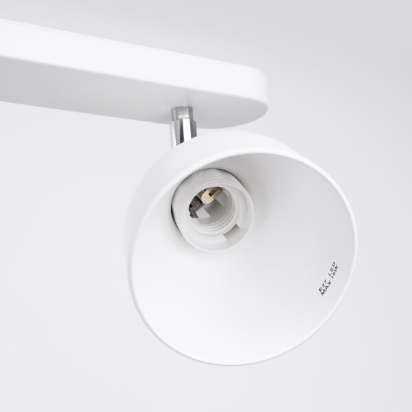 Sollux SL.1314 - Faretto ELBA 2xE27/15W/230V bianco