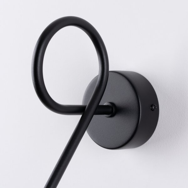 Sollux SL.1433 - Applique LOOP 1xE27/15W/230V nero
