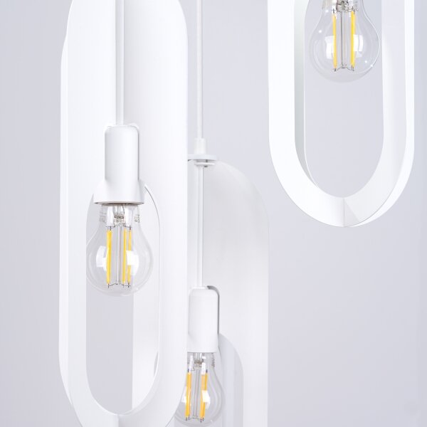 Sollux SL.1361 - Lampadario a sospensione con filo NICUS 3xE27/15W/230V bianco
