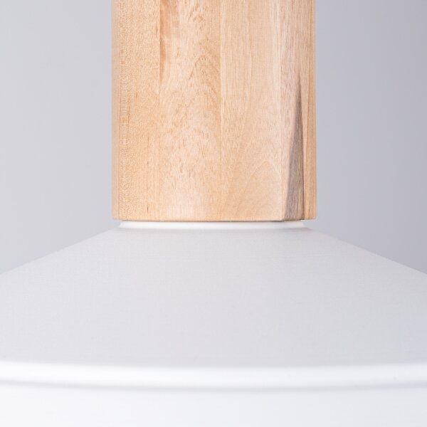 Sollux SL.1321 - Lampadario a sospensione con filo FANO 1xE27/15W/230V diametro 34 cm bianco