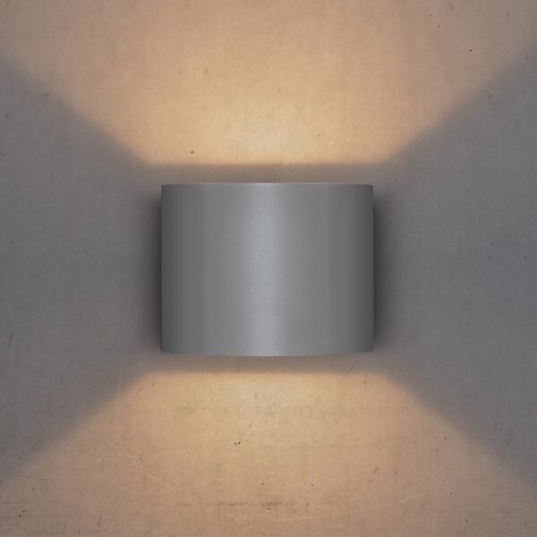 Brilagi - Applique a LED da esterno RONDO LED/6W/230V grigio IP54
